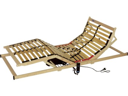 Double mobil T5 - elektricky polohovatelný lamelový rošt, buk a bříza
